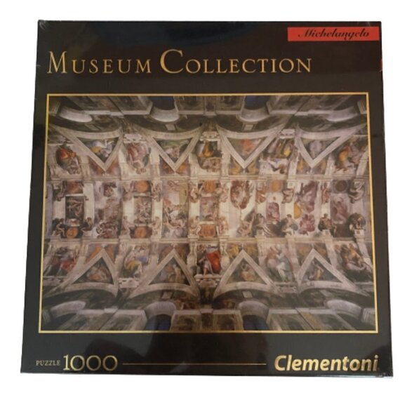 🛒 $18 Clementoni Sistene Chapel Ceiling Michelangelo 1000 Pc Jigsaw Puzzle Mus… - Picture 1 of 3